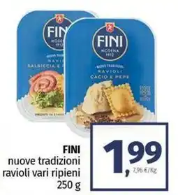 Pam FINI nuove tradizioni ravioli vari ripieni offerta