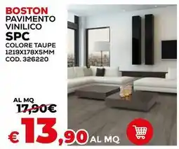 Conforama BOSTON PAVIMENTO VINILICO SPC COLORE TAUPE 1219X178X5MM offerta
