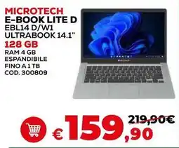 Conforama MICROTECH E-BOOK LITE D EBL14 D/W1 ULTRABOOK 14.1" offerta