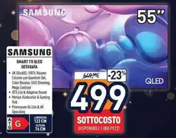 Unieuro SAMSUNG SMART TV QLED QE55Q6FA offerta