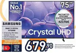 Unieuro SAMSUNG SMART TV CRYSTAL UE75U8000 offerta