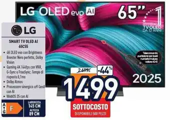 LG SMART TV OLED AI 65C55