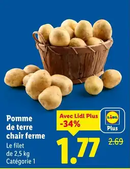 Lidl Pomme de terre chair ferme offerta
