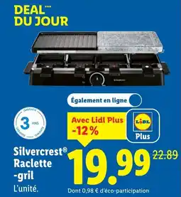 Lidl Silvercrest Raclette-gril offerta