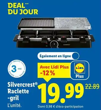Silvercrest Raclette-gril