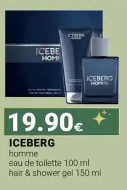 Tigotà ICEBERG homme eau de toilette offerta