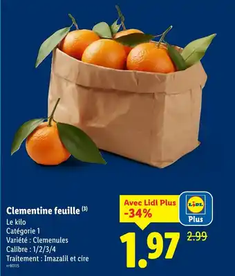 Clementine feuille