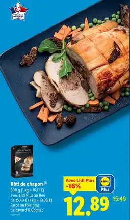 Lidl Rôti de chapon offerta