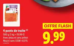 Lidl 4 pavés de truite offerta