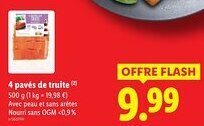 Lidl 4 pavés de truite offerta