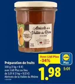 Lidl Préparation de fruits offerta