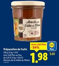 Lidl Préparation de fruits offerta