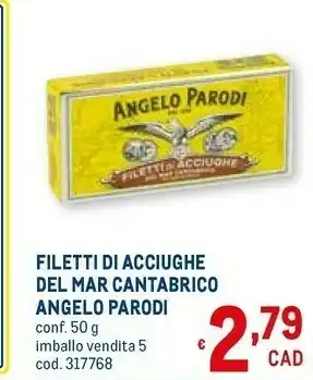 Metro Filetti di acciughe del mar cantabrico offerta