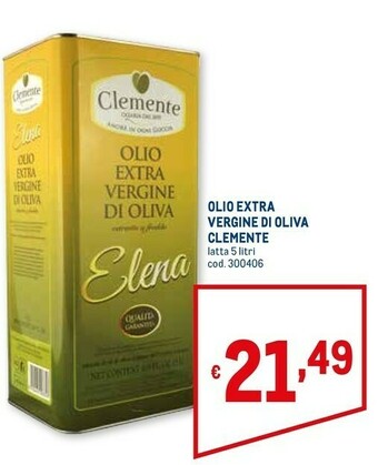 Metro Olio extra vergine di oliva offerta