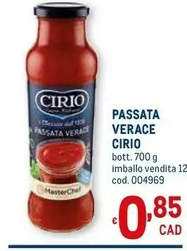 Metro Passata verace offerta
