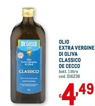Metro Olio extra vergine di oliva classico offerta