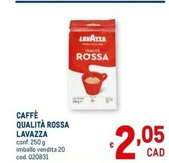 Metro Caffè qualità rossa offerta