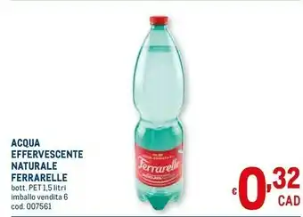 Metro Acqua effervescente naturale offerta