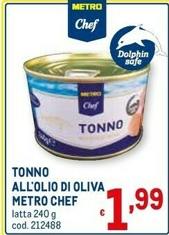 Metro Tonno all'olio di oliva offerta