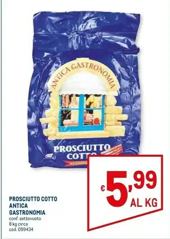 Metro Prosciutto cotto atica gastronomia offerta