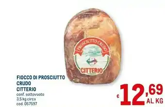 Metro Fiocco di prosciutto crudo offerta