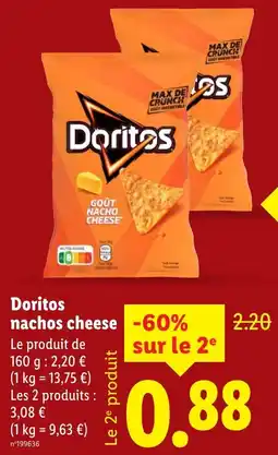 Lidl Doritos nachos cheese offerta