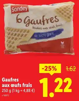 Lidl Gaufres aux œufs frais offerta