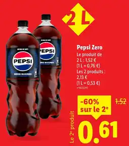 Lidl Pepsi Zero offerta