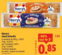Lidl Harry's toast brioché offerta