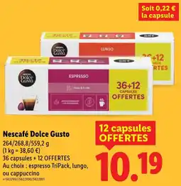 Lidl Nescafé Dolce Gusto offerta
