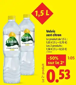 Lidl Volvic zest citron offerta