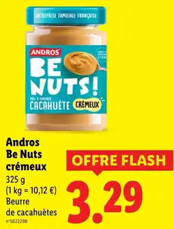 Lidl Andros Be Nuts crémeux offerta