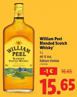 Lidl William Peel Blended Scotch Whisky offerta