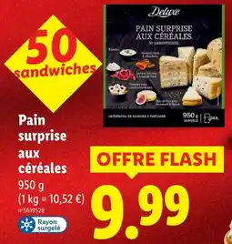 Lidl Pain surprise aux céréales offerta