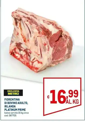 Metro Fiorentina di bovino adulto offerta