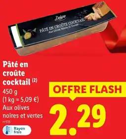 Lidl Pâté en croûte cocktail offerta