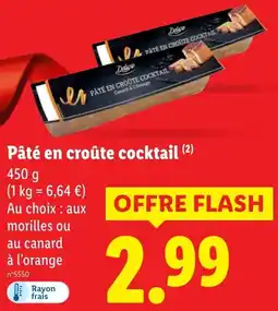 Lidl Pâté en croûte cocktail offerta