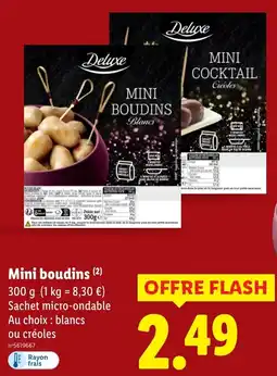 Lidl Mini boudins offerta
