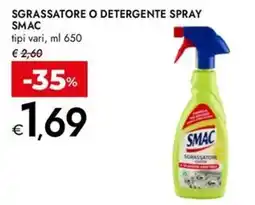 Bennet Sgrassatore o detergente spray SMAC offerta