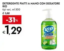 Bennet Detergente piatti a mano con dosatore RIO offerta