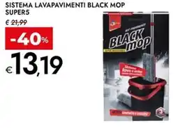 Bennet ` sistema lavapavimenti black mop super5 offerta
