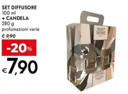 Bennet Sweet home set diffusore + candela offerta