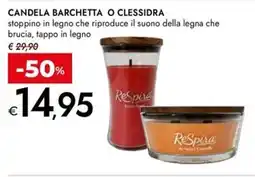 Bennet Candela barchetta o clessidra offerta