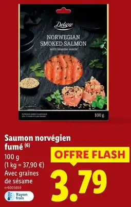 Lidl Saumon norvégien fumé offerta