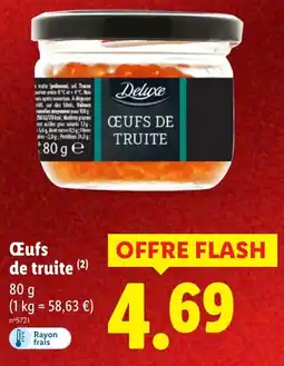 Lidl Œufs de truite offerta