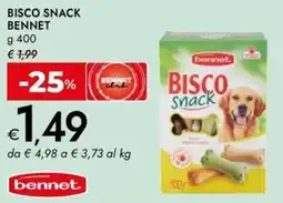 Bennet Bisco snack BENNET offerta