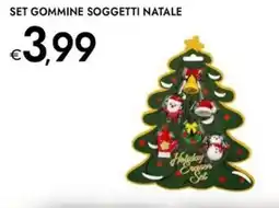 Bennet Set gommine soggetti natale offerta
