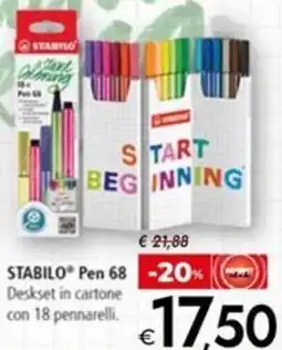 Bennet STABILO Pen 68 offerta
