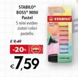 Bennet Stabilo boss mini pastel offerta