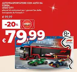 Bennet Autotrasportatore con auto da corsa LEGO CITY offerta
